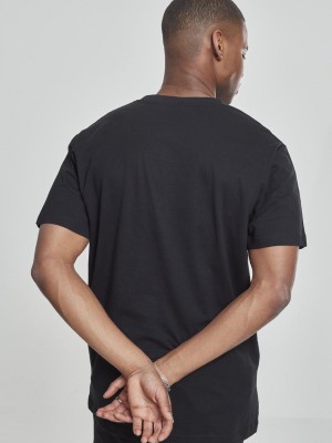 Мъжка тениска Mister Tee Embroidered Panther в черен цвят