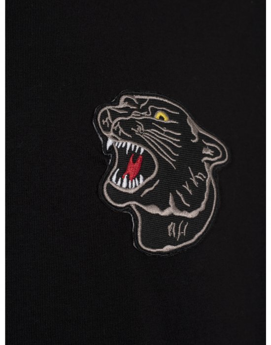 Мъжка тениска Mister Tee Embroidered Panther в черен цвят, Mister Tee, Тениски - Complex.bg