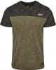 Мъжка тениска в мраморно масленозелен цвят Southpole Color Block Tech Tee marled olive, Southpole, Тениски - Complex.bg