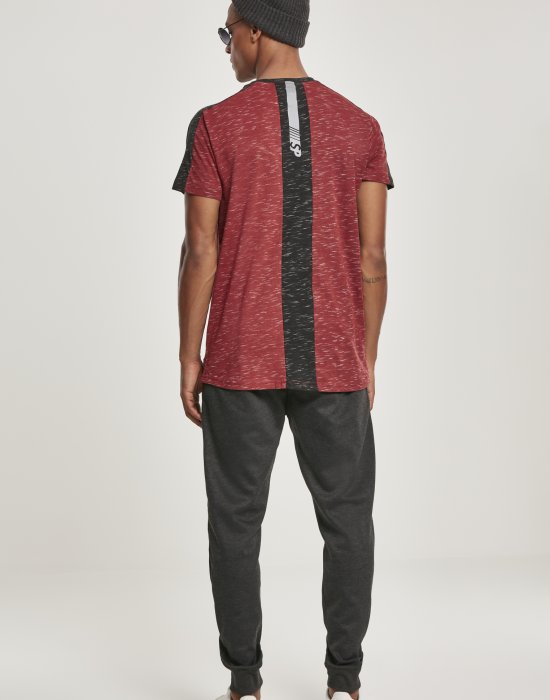 Купи Мъжка тениска в мраморно червен цвят Southpole Shoulder Panel Tech Tee marled red, Southpole, Тениски онлайн - Complex.bg Мъжка тениска в мраморно червен цвят Southpole Shoulder Panel Tech Tee marled red, Southpole, Тениски - Complex.bg