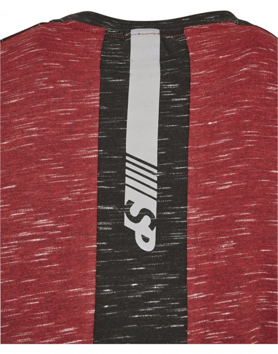 Купи Мъжка тениска в мраморно червен цвят Southpole Shoulder Panel Tech Tee marled red, Southpole, Тениски онлайн - Complex.bg Мъжка тениска в мраморно червен цвят Southpole Shoulder Panel Tech Tee marled red, Southpole, Тениски - Complex.bg