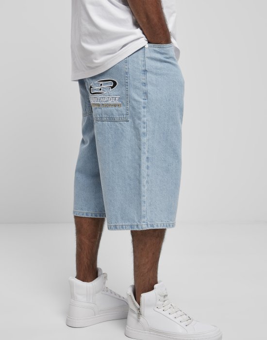 Мъжки къси дънкови панталони в светлосин цвят Southpole Denim Shorts light blue, Southpole, Къси панталони - Complex.bg