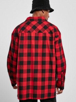 Мъжка риза в червен цвят Southpole Check Flannel Shirt red  Мъжка риза в червен цвят Southpole Check Flannel Shirt red
