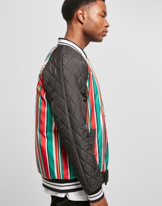 Мъжко колежанско яке в многоцветен десен Southpole Stripe College Jacket multicolor, Southpole, Якета Пролет / Есен - Complex.bg