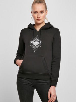 Дамски суичър в черен цвят Mister Tee Ladies Moth Hoody black 