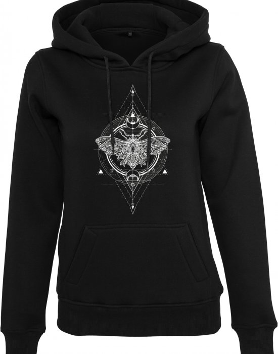 Дамски суичър в черен цвят Mister Tee Ladies Moth Hoody black, Mister Tee, Суичъри - Complex.bg