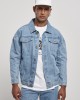 Мъжко дънково яке в син цвят Southpole Script Denim Jacket mid blue, Southpole, Якета Пролет / Есен - Complex.bg