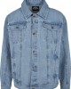 Мъжко дънково яке в син цвят Southpole Script Denim Jacket mid blue, Southpole, Якета Пролет / Есен - Complex.bg