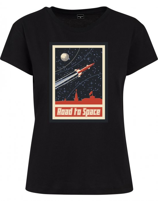 Дамска тениска Mister Tee Road To Space Box в черен цвят, Mister Tee, Тениски - Complex.bg