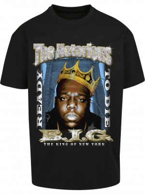 Мъжка тениска в черен цвят Biggie Crown Oversize Tee black 