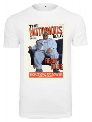 Мъжка тениска в бял цвят Mister Tee Biggie Magazine Cover Tee white 