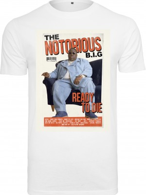 Мъжка тениска в бял цвят Mister Tee Biggie Magazine Cover Tee white 