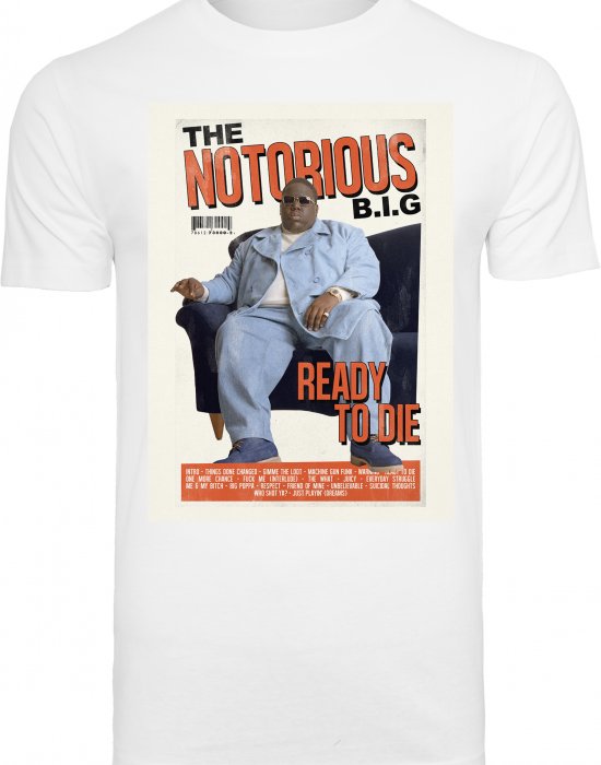 Мъжка тениска в бял цвят Mister Tee Biggie Magazine Cover Tee white, Mister Tee, Тениски - Complex.bg