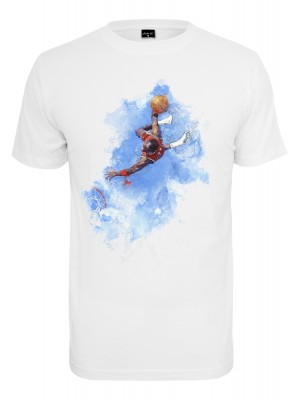 Мъжка тениска в бял цвят Mister Tee Basketball Clouds Tee white 