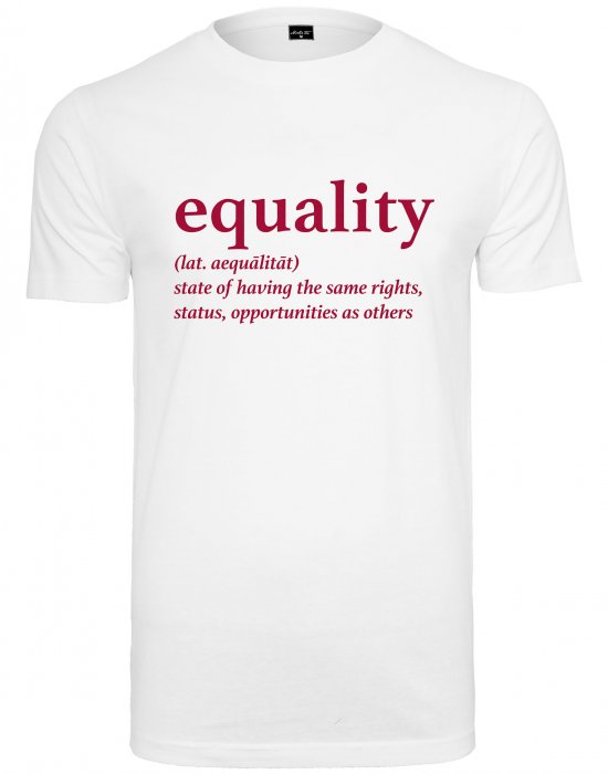 Мъжка тениска Mister Tee Equality Definition в бял цвят, Mister Tee, Тениски - Complex.bg