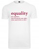 Мъжка тениска Mister Tee Equality Definition в бял цвят, Mister Tee, Тениски - Complex.bg