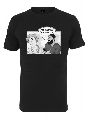 Мъжка тениска в черен цвят Mister Tee Not A Doctor Tee black