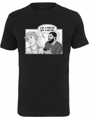 Мъжка тениска в черен цвят Mister Tee Not A Doctor Tee black