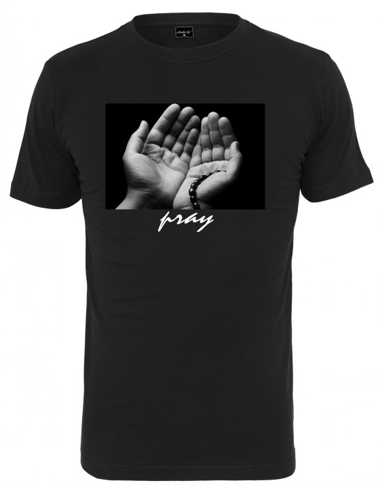 Мъжка тениска в черен цвят Mister Tee Pray 3.0 Tee black, Mister Tee, Тениски - Complex.bg