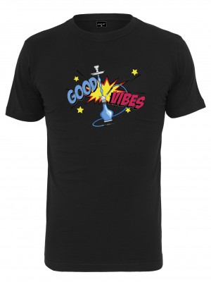 Мъжка тениска в черен цвят Mister Tee Good Vibes Tee black 