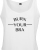 Дамски топ Mister Tee Burn Your Bra в бял цвят, Mister Tee, Топове - Complex.bg