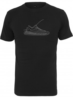 Мъжка тениска в черен цвят Mister Tee One Line Sneaker Tee black 