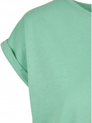 Дамска тениска в цвят мента от Urban Classics Ladies Extended Shoulder