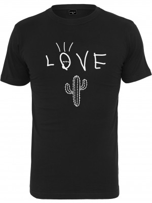 Мъжка тениска в черен цвят Mister Tee Love Cactus Tee black 