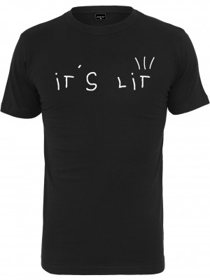 Мъжка тениска в черен цвят Mister Tee It?s Lit Tee black 
