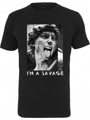 Мъжка тениска в черен цвят Mister Tee I?m A Savage Tee black 