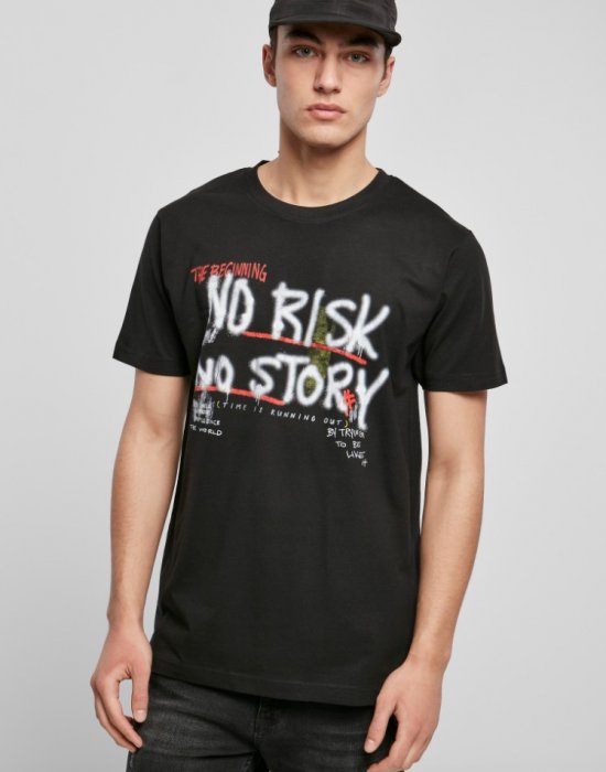 Мъжка тениска в черен цвят Mister Tee No Risk No Story Tee black, Mister Tee, Тениски - Complex.bg