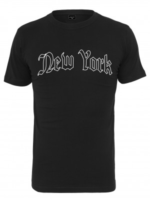 Мъжка тениска в черен цвят MIster Tee New York Wording Tee black 