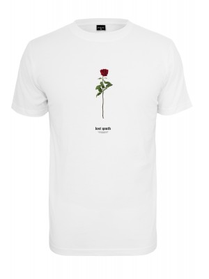 Мъжка тениска в бял цвят Mister Tee Lost Youth Rose Tee white 