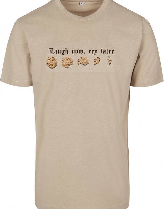 Мъжка тениска в бежов цвят Mister Tee Laugh Now Tee sand, Mister Tee, Тениски - Complex.bg