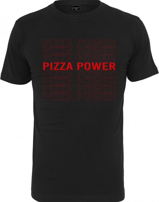 Мъжка тениска в черен цвят Mister Tee Pizza Power Tee black, Mister Tee, Тениски - Complex.bg