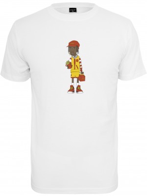 Мъжка тениска в бял цвят Mister Tee Employee Tee white 