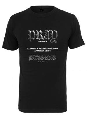 Мъжка тениска в черен цвят Pray Variation Tee black 