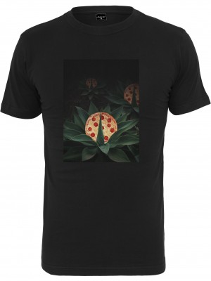 Мъжка тениска в черен цвят Mister Tee Pizza Plant Tee black 