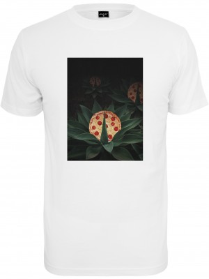 Мъжка тениска в бял цвят Mister Tee Pizza Plant Tee white 