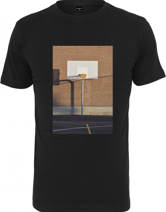 Мъжка тениска в черен цвят Mister Tee Pizza Basketball Court Tee black, Mister Tee, Тениски - Complex.bg