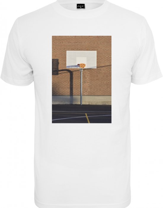 Мъжка тениска в бял цвят Mister Tee Pizza Basketball Court Tee white, Mister Tee, Тениски - Complex.bg