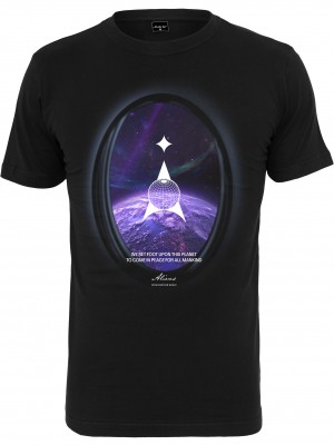 Мъжка тениска в черен цвят Mister Tee Alien Planet Tee black 