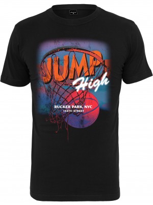 Мъжка тениска в черен цвят Mister Tee Jump High  Tee black 