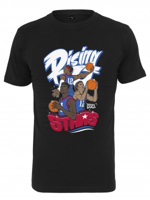 Мъжка тениска в черен цвят Mister Tee Rising Stars Tee black 