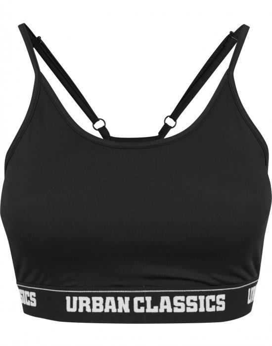 Спортно бюстие в черен цвят Urban Classics Ladies Sports Bra black, Urban Classics, Жени - Complex.bg