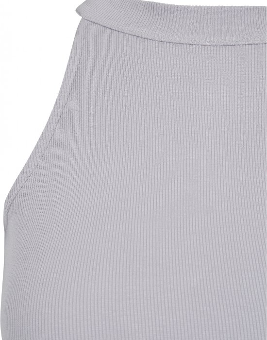 Дамски топ в сив цвят Urban Classics Ladies Rib Turtleneck Cropped Top grey, Urban Classics, Топове - Complex.bg