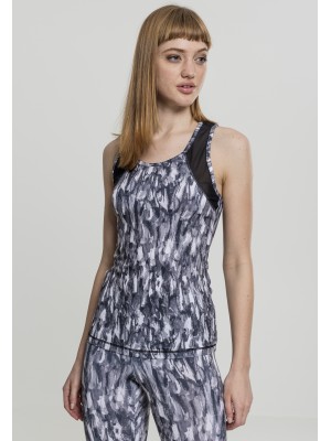 Дамски потник за спорт Urban Classics Ladies Active Graphic Top grey 