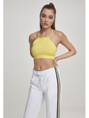 Дамски топ в жълт цвят Urban Classics Ladies Triangle Top brightyellow 