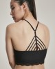 Дамски топ в черен цвят Urban Classics Ladies Laces String Top black, Urban Classics, Топове - Complex.bg