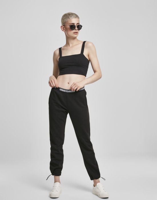 Дамски топ в черен цвят Urban Classics  Ladies Cropped Top black, Urban Classics, Топове - Complex.bg